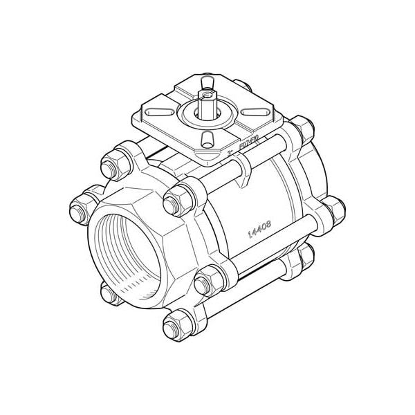 Festo Ball Valve VZBA-3"-GG-63-T-22-F0710-V4V4T VZBA-3"-GG-63-T-22-F0710-V4V4T - main